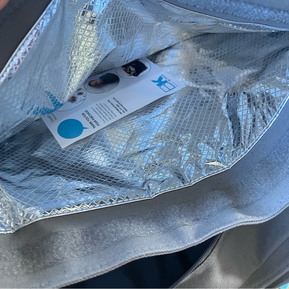 Baby K’tan NEW Wet Dry Insulated Weekender Grey Diaper Bag - Picture 10 of 13